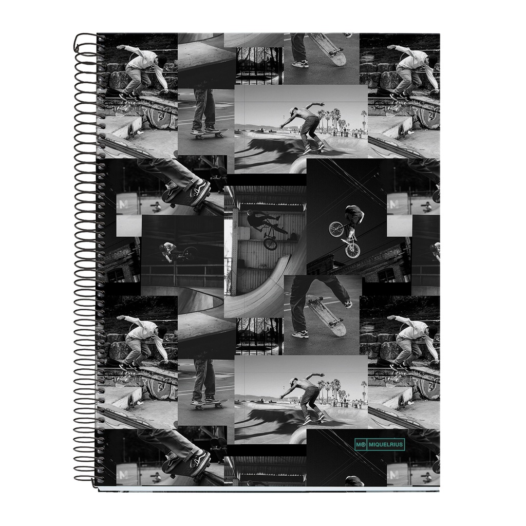 Notebook 4 A4 140 Cuadrícula 70g Skate Park MR_24