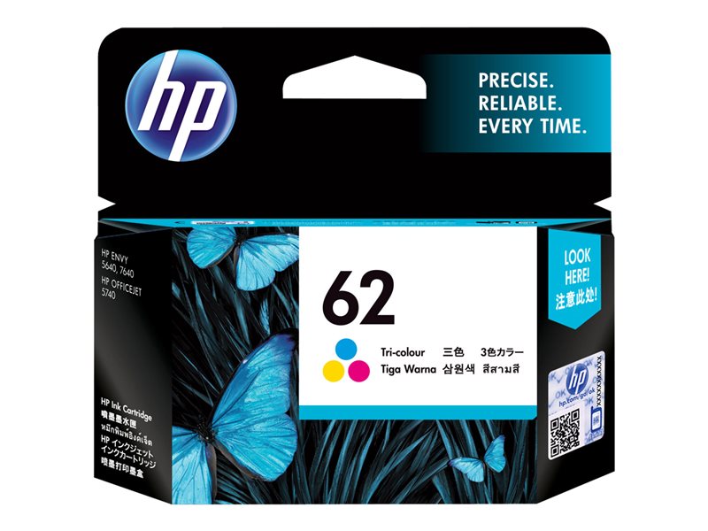 Tinta HP 62 original C2P06AE tricolor