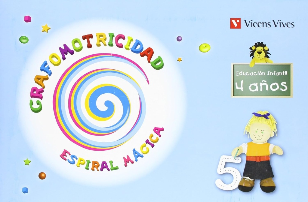 Espiral magica. grafomotricidad. 4 años (educacion infantil)