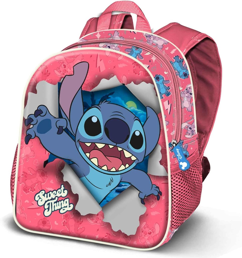 Mochila Lilo y Stitch Thing, 31x39cm, 18,2l adaptable a carro KARACTERMANIA