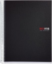 Cuaderno espiral 1L A4 70g 200h 8B 4T T/P- 8 franjas de colores Miquelrius