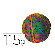 Gomillas elasticas colores bola de 115gr Q-connect