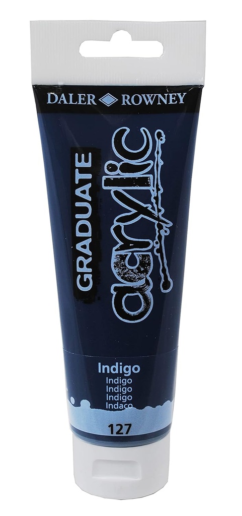 Graduate pintura acrílica 120ml Indigo 120ml 127 Daler Rowney