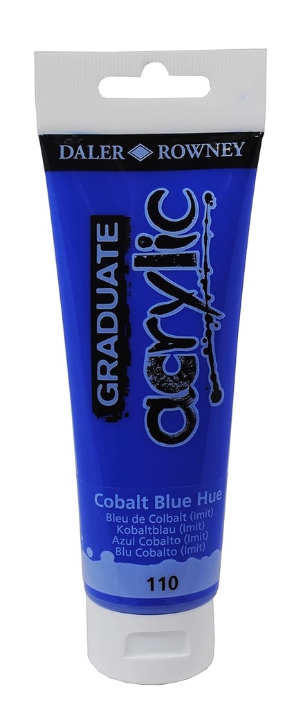 Graduate pintura acrílica 120ml azul cobalto 110 Daler Rowney