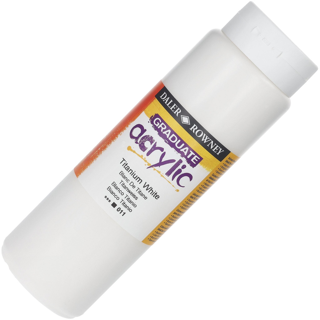 Graduate color acrílica Blanco. Botes 500ml