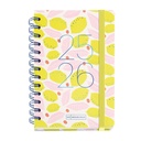 Agenda Escolar 25-26, Planificador de Septiembre 2025 a Agosto 2026, Tamaño 125.5 x 178 mm, Día Página, Doble Espiral, Pegatinas, Tapa de Cartón Forrado, Cierre con Goma, Español-Inglés Miquelrius