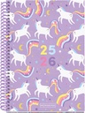 Agenda Escolar 25-26, Planificador 10 Meses: Septiembre 2025 a Junio 2026, Espiral de plásico, Tamaño 150 x 213 mm, Semana Vista, Vuelta al cole con estilo y diversión, Español-Inglés Miquelrius