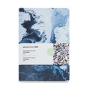 Libreta liso A5 140g 50h papel piedra mar Miquelrius
