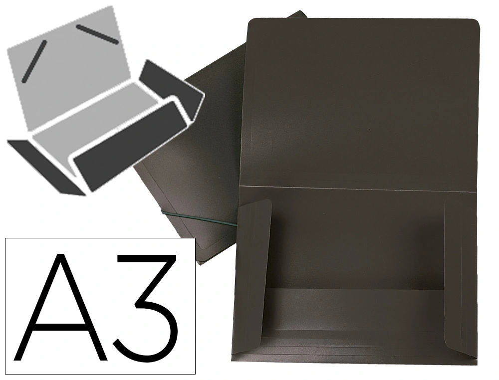 Carpeta gomas A3 Liderpapel