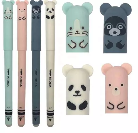 Bolígrafo borrable Animalitos con orejas Kidea