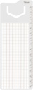 Regla marcapáginas 15 cm con bloc de notas adhesivas cuadriculadas 50 x 125 mm, 32 hojas para agendas, cuadernos y planificación diaria, Plan&Mark XL cuadrícula Miquelrius