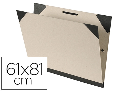 Carpeta dibujo canson brut 61x81 cm con gomas color kraftclaro.