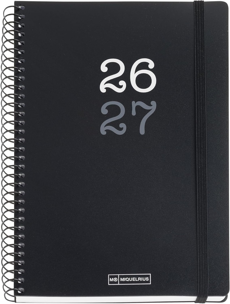 Agenda Escolar PLUS S/V COLL.NEGRO 26_27 Miquelrius