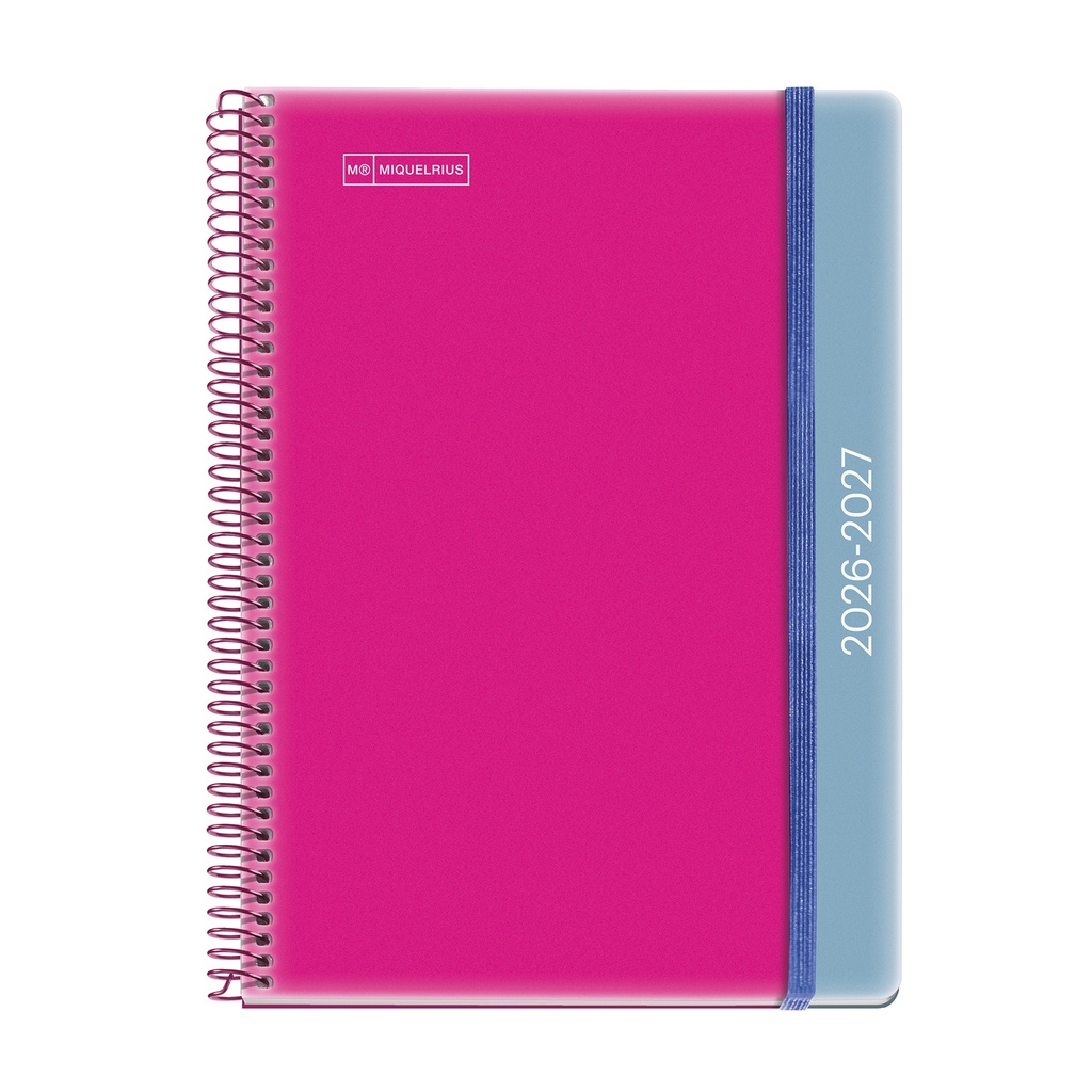 Agenda Escolar PLUS S/V COLLEGE TONE PINK-BLUE 2 Miquelrius