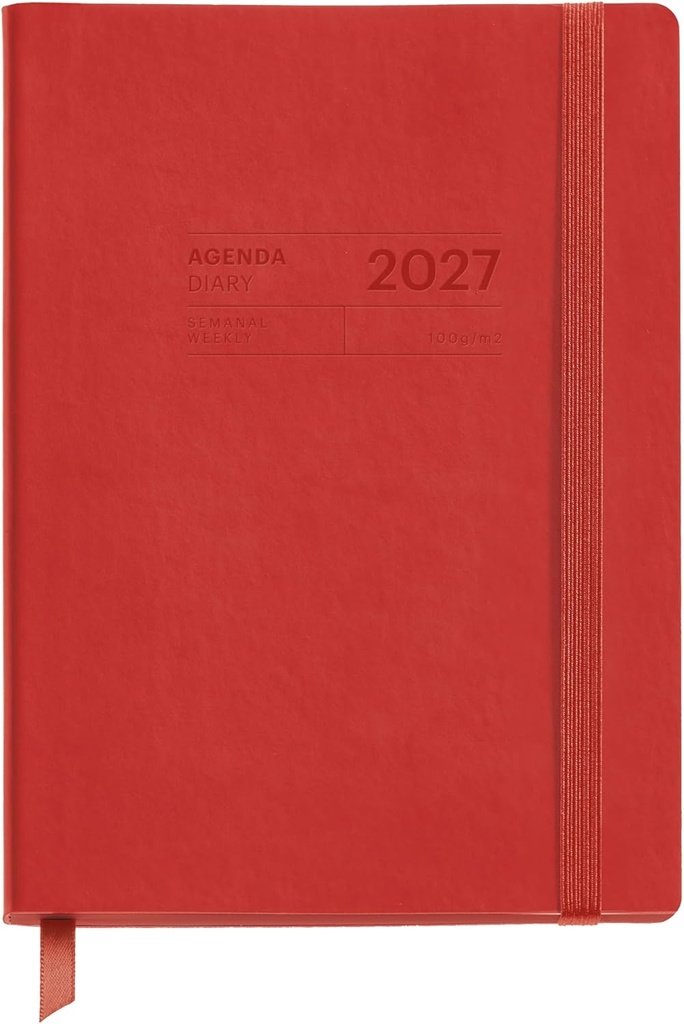 Agenda Escolar 18M B2B 14x19 S/V ROJO 26_27 Miquelrius
