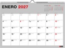 Calendario 18 meses PARED A4 P/ESCR.BASIC 26_27 Miquelrius