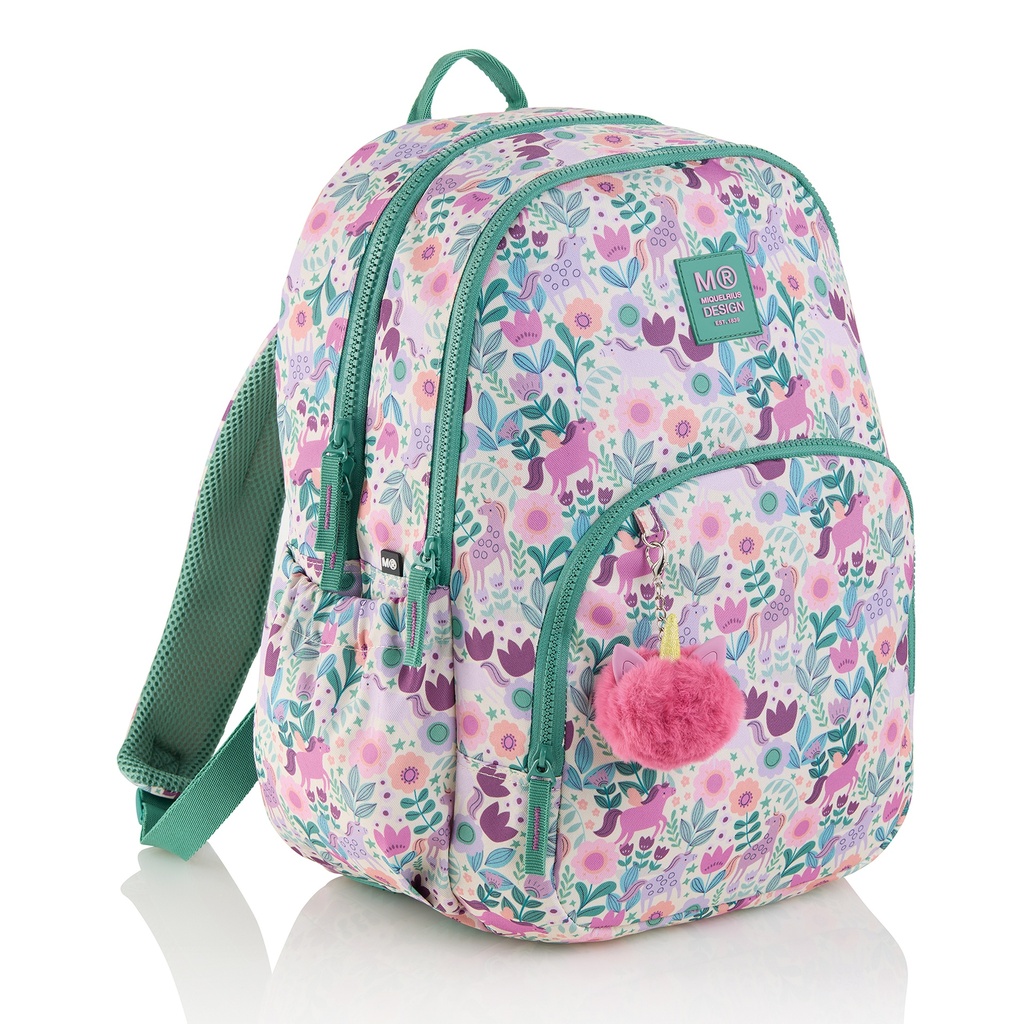 Mochila Triple Oslo Reciclada Magic Unicorn Miquelrius