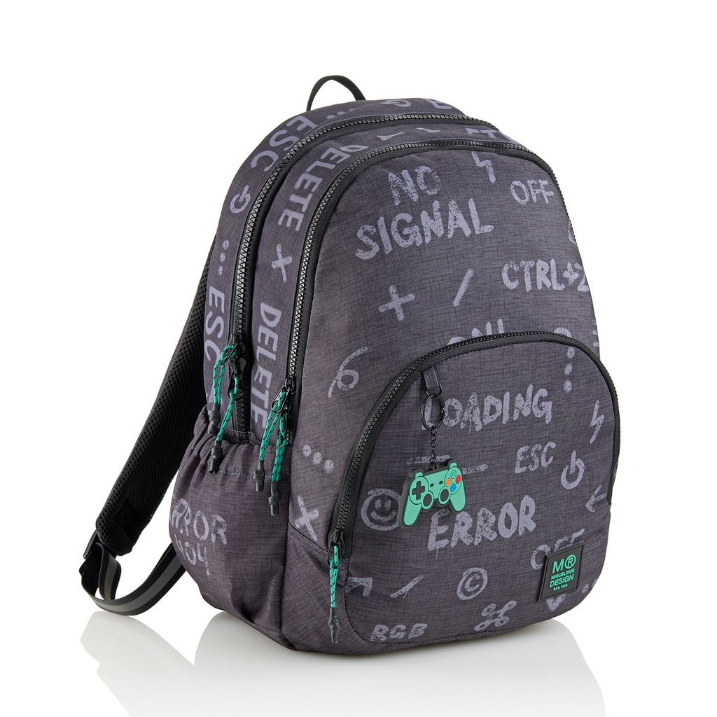 Mochila Triple Oslo Reciclada Game Over Miquelrius