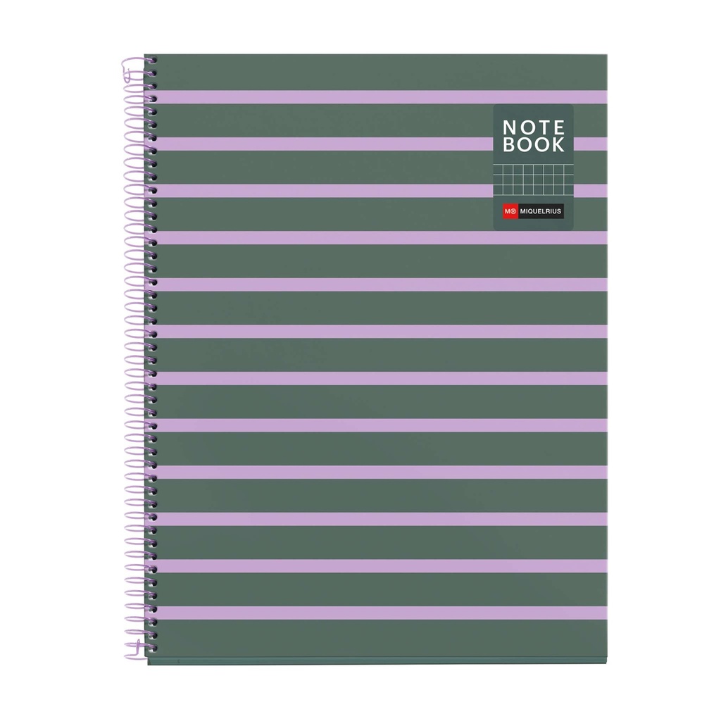 Cuaderno espiral 5X5 A4 90g 80h 1B T/D 4T microperforado Between The Lines Miquelrius