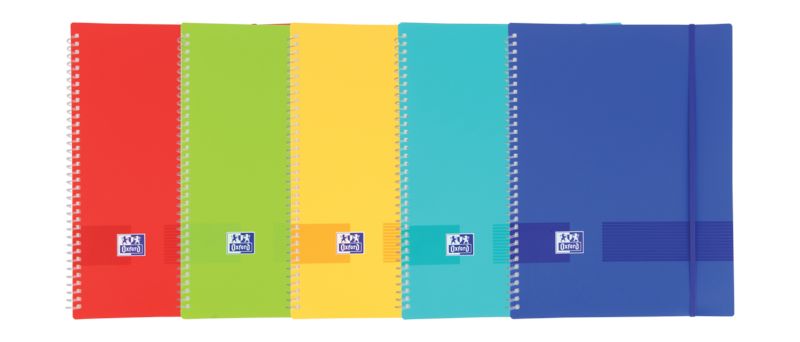 Carpeta espiral 30 fundas A4 colores surtidos vivos Live&Go Oxford 