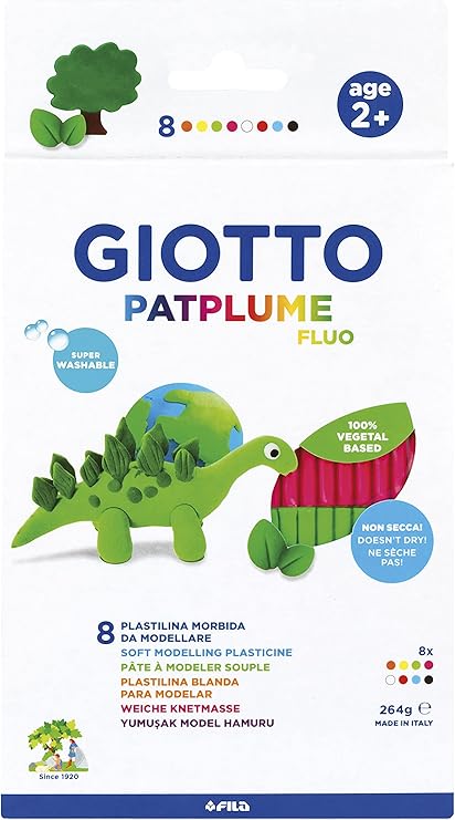 Plastilina Patplume 8uds 33grs Giotto 