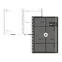 AGENDA ESCOLAR ANTARTIK 26-27 ESPIRAL ESSENTIALS DIA PAGINA A5+ BILINGUE 80G PAPEL FSC NEGRO