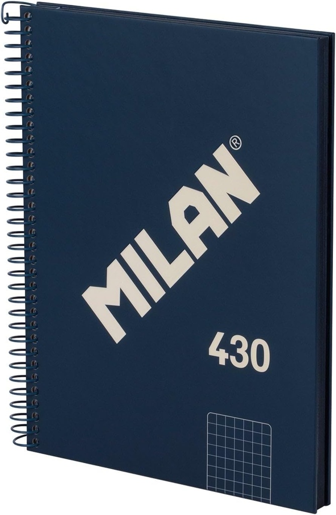 Cuaderno espiral 5X5 A5 95g 80h T/D 4T microperforado 430 Milan