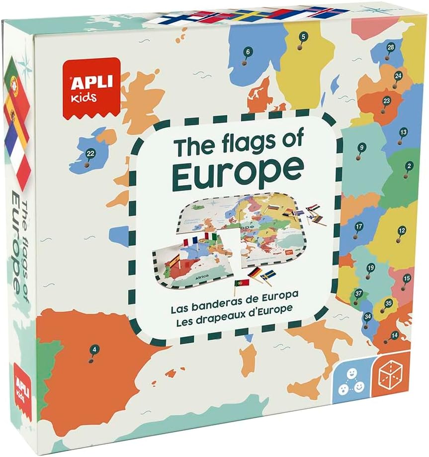 Puzzle Banderas de Europa para aprender geografía +5a Apli