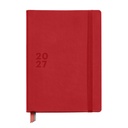 Agenda Plus Día Página Rojo Basics 2027