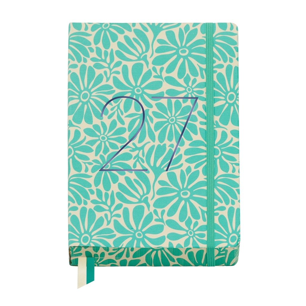 Agenda 14x19 Día Página Art Floral Fusion Basics 2027