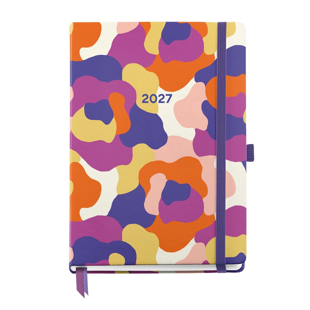 Agenda 2027, Semana Vista, Tapa Rígida, Español, Camuflaje Miquelrius