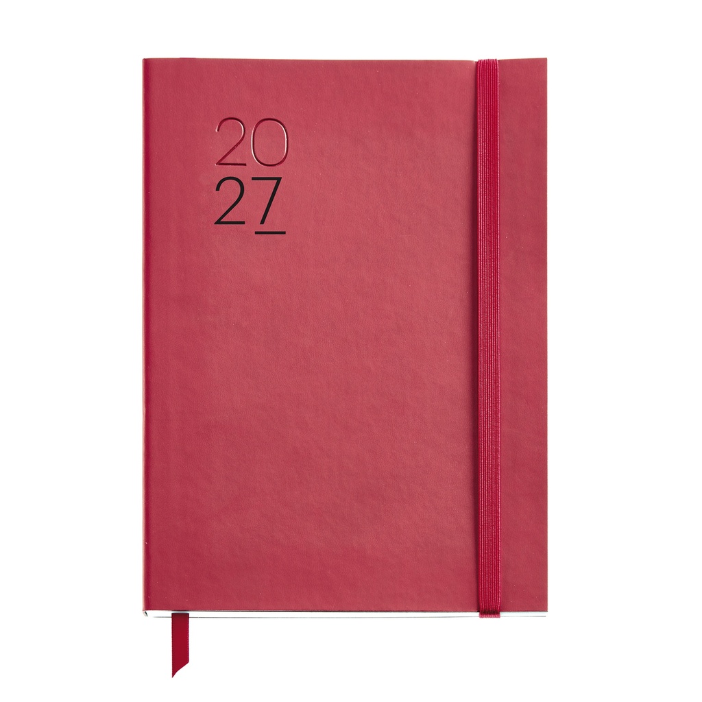 Agenda 2027, Día por Página A5+, Español, Luxor Rojo Miquelrius