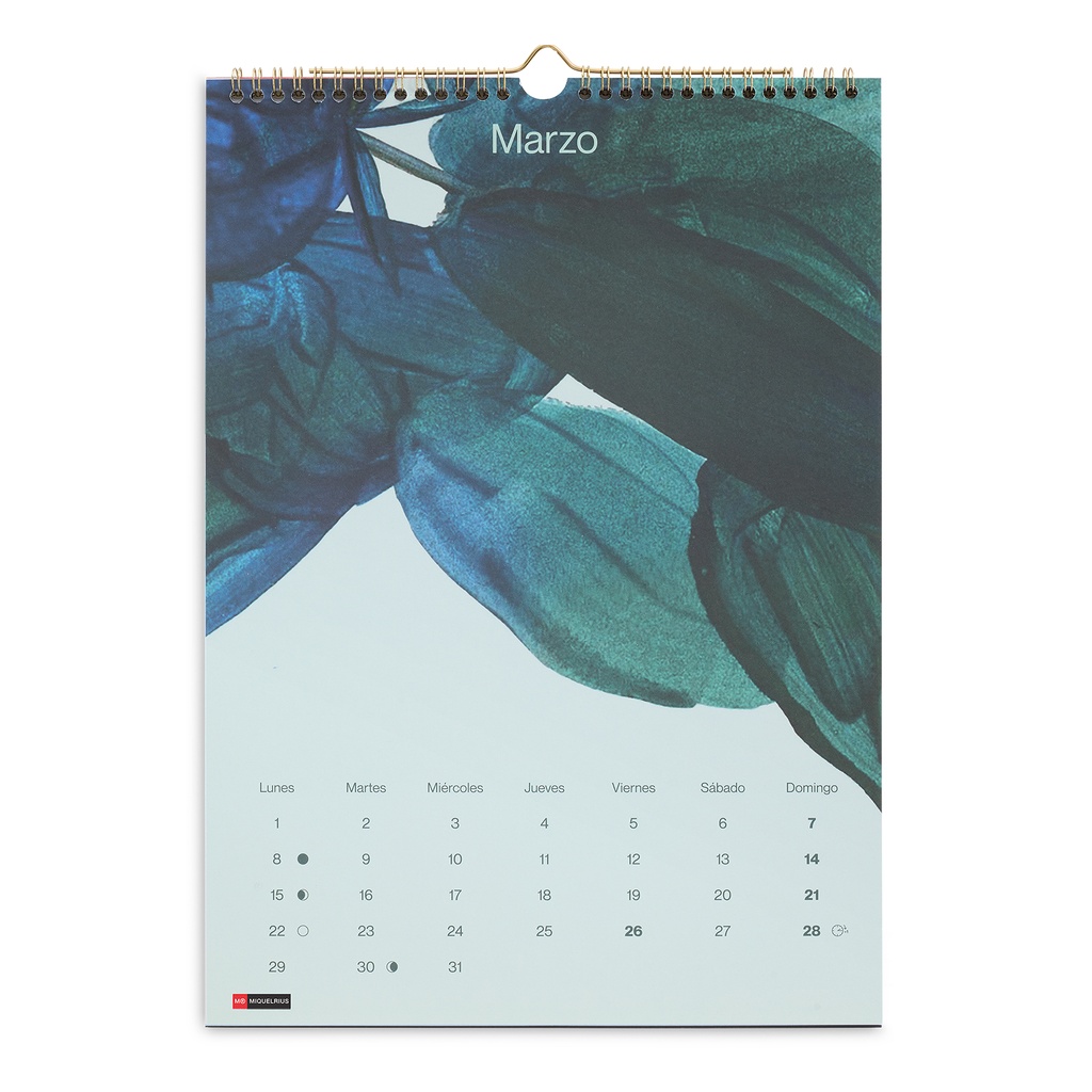 Calendario Pared 28x39,7 Acuarela 2027