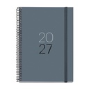 Agenda 2027 Día por Página A5+, Español, Grafito Miquelrius