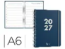 Agenda espiral 2027 Basic día página A6 bilingüe 60g FSC Liderpapel