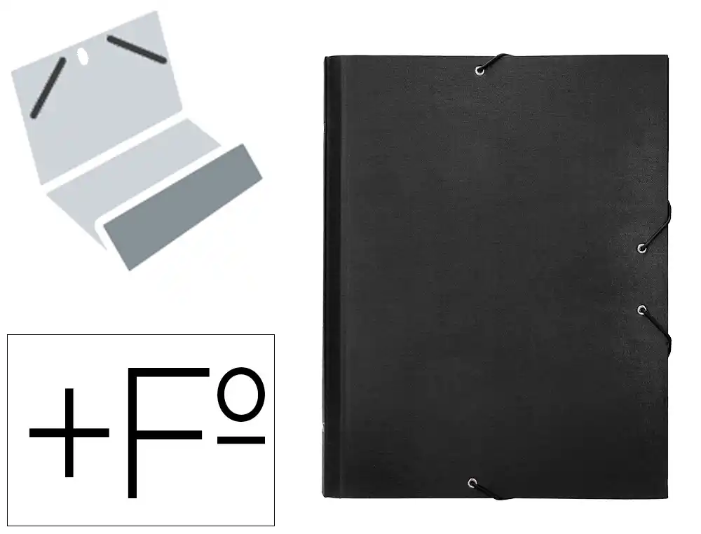 Carpeta clasificadora12 departamentos +Fº cartón forrado Liderpapel