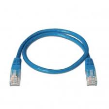 Cable RJ-45 C6 UTP 1,0m azul 3GO