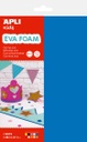 Goma EVA A4 10h 2mm multicolor Apli