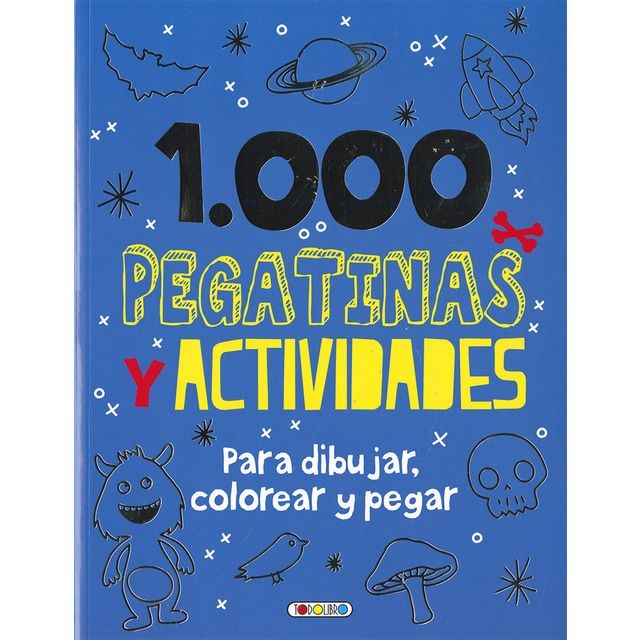 1000 pegatinas y actividades para dibujar colorear y pegar