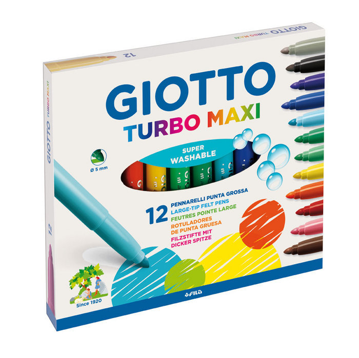 Rotuladores Giotto 12uds turbo Maxi