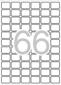 Etiquetas A5 blancas 16,0x22,0mm 15h Apli