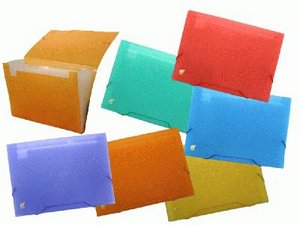 Carpeta clasificadora fuelle A4 12 departamentos transparente colores surtidos