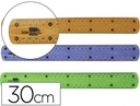 Regla flexible 30CM colores LIDERPAPEL