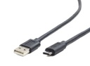 [CCP-USB2-AMCM-1M] CABLE USB 2.0 A M/C 3.1 1M NEGRO GEMBIRD