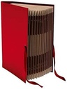[0918BU] Carpeta clasificadora fuelle Fº carton forrado geltex A-Z-31 roja Mariola