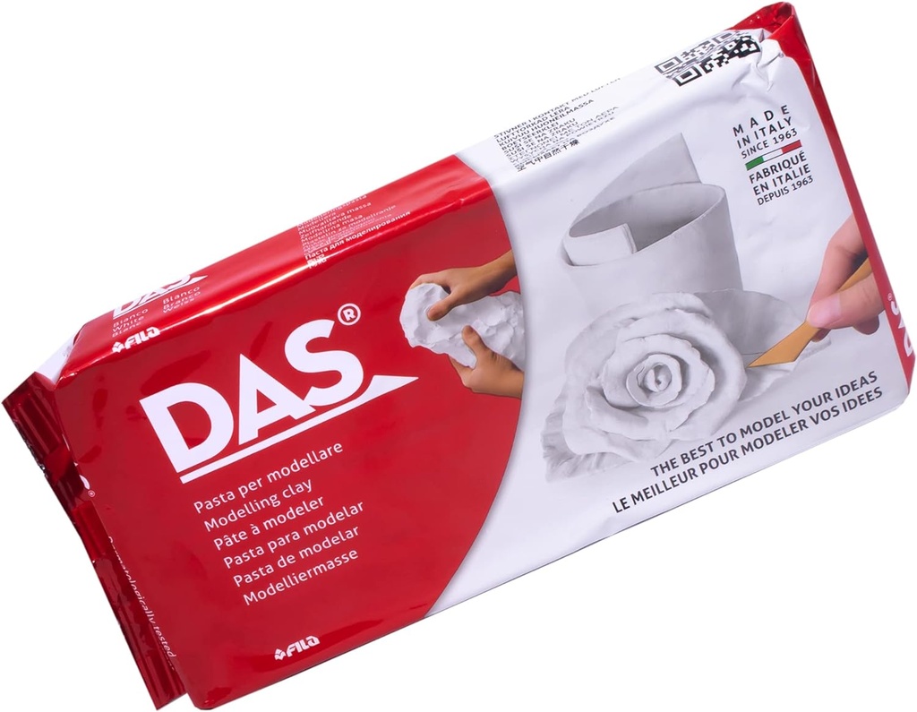 Pasta modelar blanca seca sin cocción 1Kg DAS