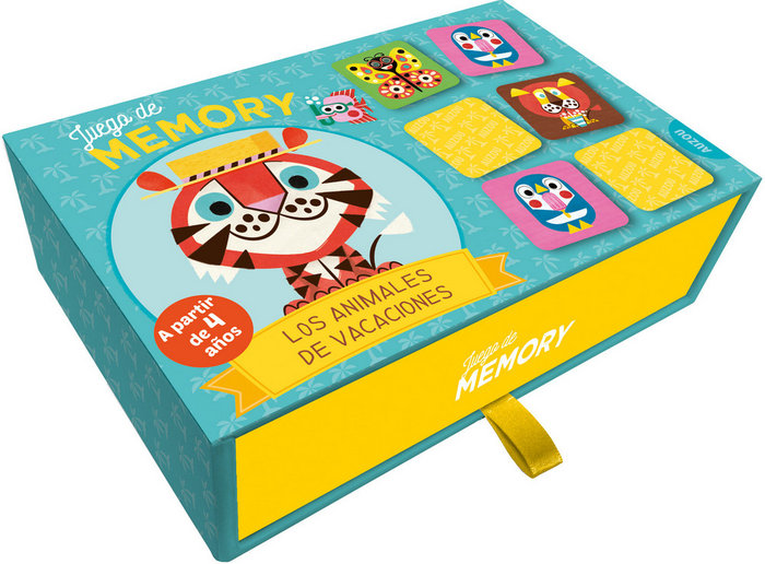 Los animales de  vacaciones. Juego de memory +4a Auzou