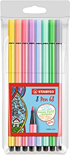 Rotulador punta fina  8 colores pastel Stabilo