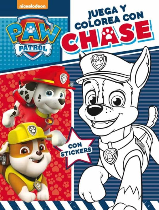 Juega y colorea con chase (paw patrol - patrulla canina. activida des)