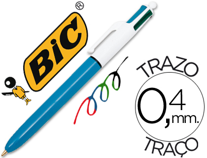 Boligrafo bic cuatro colores